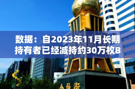 数据：自2023年11月长期持有者已经减持约30万枚BTC，一半以上是GBTC流出