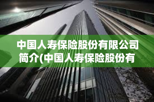 中国人寿保险股份有限公司简介(中国人寿保险股份有限公司简介2018年)