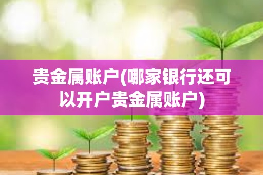 贵金属账户(哪家银行还可以开户贵金属账户)