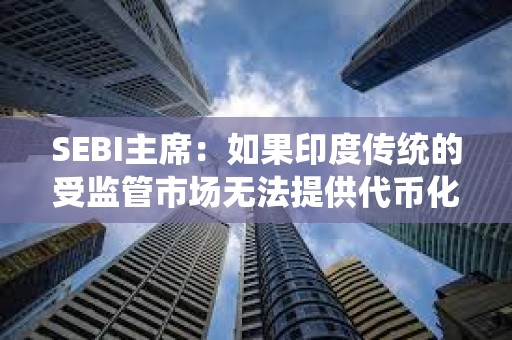 SEBI主席：如果印度传统的受监管市场无法提供代币化和即时结算，投资者可能会转向加密货币