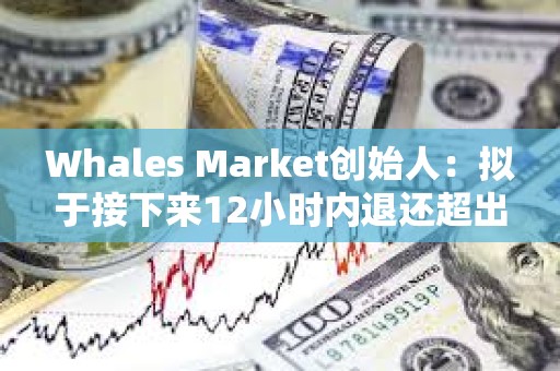 Whales Market创始人：拟于接下来12小时内退还超出金额