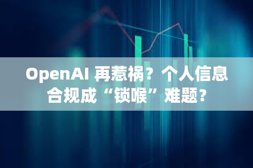 OpenAI 再惹祸？个人信息合规成“锁喉”难题？