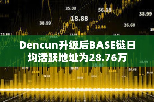 Dencun升级后BASE链日均活跃地址为28.76万