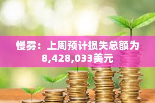 慢雾：上周预计损失总额为8,428,033美元