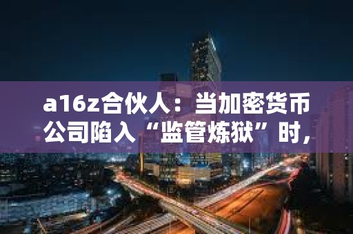 a16z合伙人：当加密货币公司陷入“监管炼狱”时，meme币却蓬勃发展