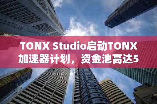 TONX Studio启动TONX加速器计划，资金池高达500万美元