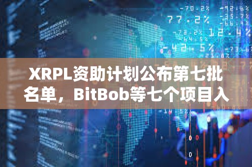 XRPL资助计划公布第七批名单，BitBob等七个项目入选