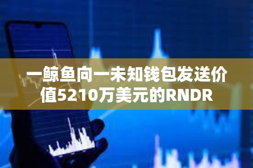 一鲸鱼向一未知钱包发送价值5210万美元的RNDR