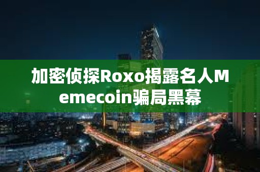 加密侦探Roxo揭露名人Memecoin骗局黑幕