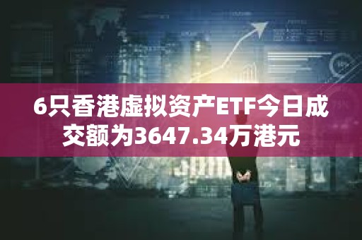 6只香港虚拟资产ETF今日成交额为3647.34万港元