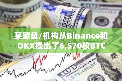 某鲸鱼/机构从Binance和OKX提出了6,570枚BTC