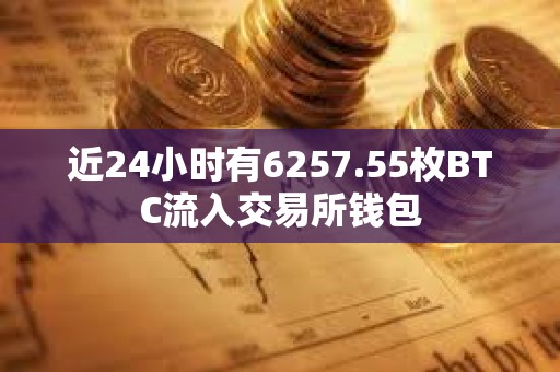 近24小时有6257.55枚BTC流入交易所钱包