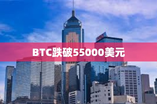 BTC跌破55000美元