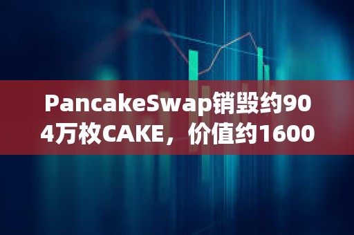 PancakeSwap销毁约904万枚CAKE，价值约1600万美元