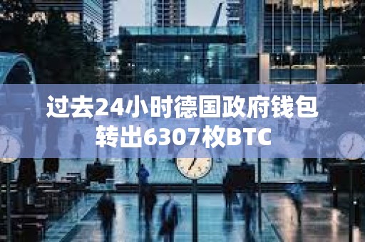 过去24小时德国政府钱包转出6307枚BTC