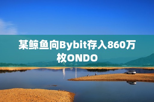 某鲸鱼向Bybit存入860万枚ONDO