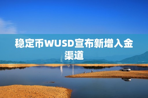 稳定币WUSD宣布新增入金渠道