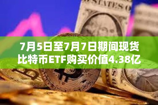 7月5日至7月7日期间现货比特币ETF购买价值4.38亿美元的BTC