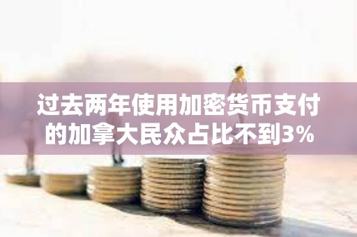 过去两年使用加密货币支付的加拿大民众占比不到3%