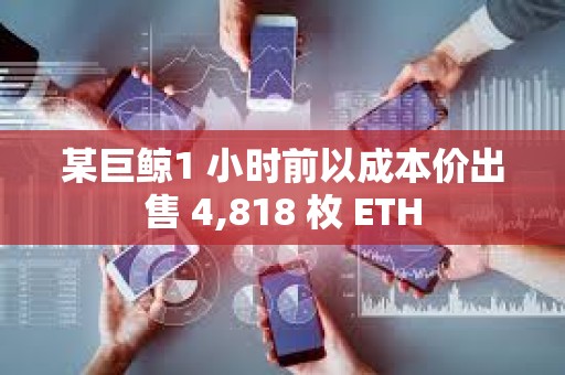 某巨鲸1 小时前以成本价出售 4,818 枚 ETH