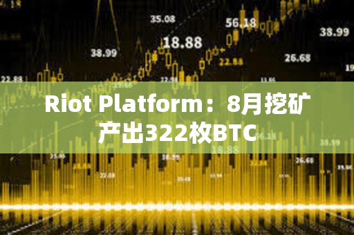 Riot Platform：8月挖矿产出322枚BTC