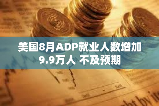 美国8月ADP就业人数增加9.9万人 不及预期