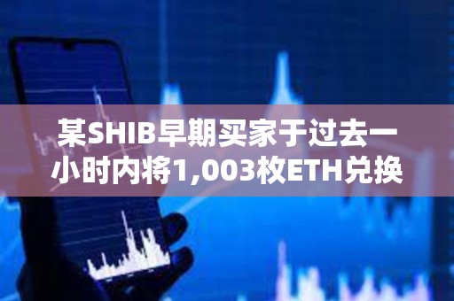 某SHIB早期买家于过去一小时内将1,003枚ETH兑换为28.6亿枚NEIRO