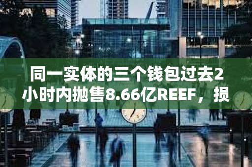 同一实体的三个钱包过去2小时内抛售8.66亿REEF，损失253万美元