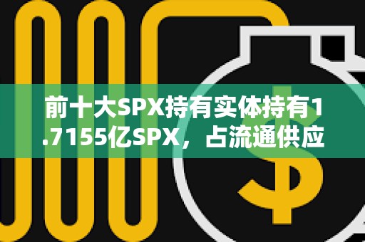 前十大SPX持有实体持有1.7155亿SPX，占流通供应量的18.4%