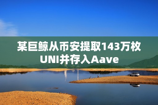 某巨鲸从币安提取143万枚UNI并存入Aave