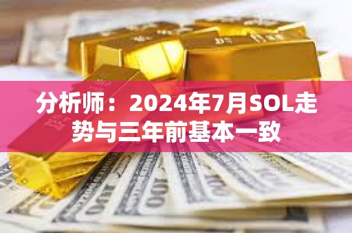 分析师：2024年7月SOL走势与三年前基本一致