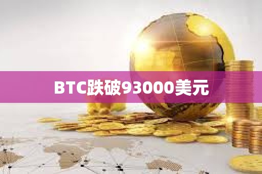 BTC跌破93000美元