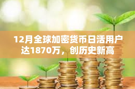 12月全球加密货币日活用户达1870万，创历史新高