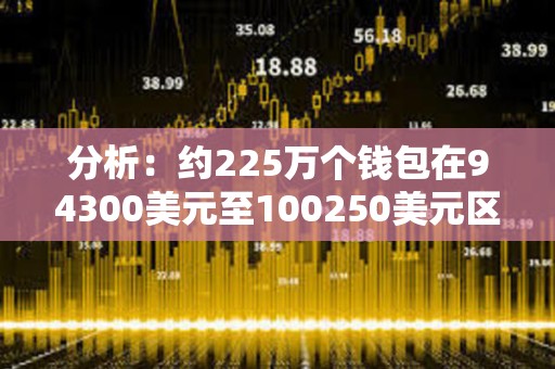 分析：约225万个钱包在94300美元至100250美元区间买入218万枚BTC