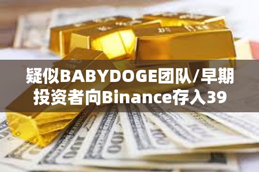 疑似BABYDOGE团队/早期投资者向Binance存入390万亿BABYDOGE，约160万美元