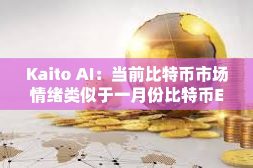 Kaito AI：当前比特币市场情绪类似于一月份比特币ETF批准时