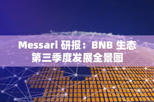 Messari 研报：BNB 生态第三季度发展全景图