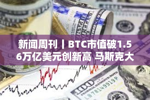 新闻周刊丨BTC市值破1.56万亿美元创新高 马斯克大选捐款回报率已超150倍