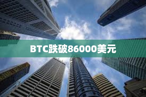 BTC跌破86000美元