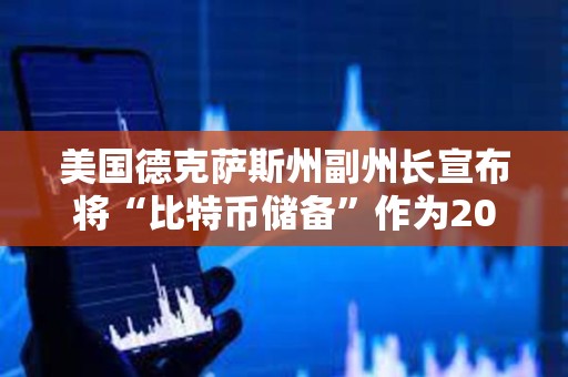 美国德克萨斯州副州长宣布将“比特币储备”作为2025年立法优先事项