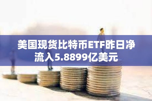 美国现货比特币ETF昨日净流入5.8899亿美元