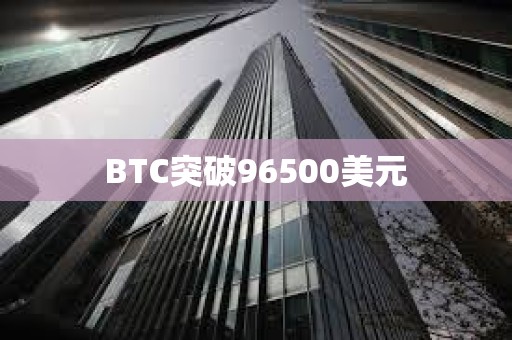 BTC突破96500美元