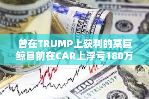 曾在TRUMP上获利的某巨鲸目前在CAR上浮亏180万美元