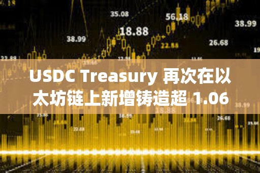 USDC Treasury 再次在以太坊链上新增铸造超 1.06 亿枚 USDC