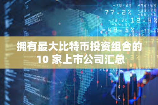 拥有最大比特币投资组合的 10 家上市公司汇总