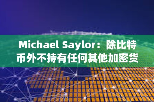 Michael Saylor：除比特币外不持有任何其他加密货币，个人持有量超过17,732枚BTC