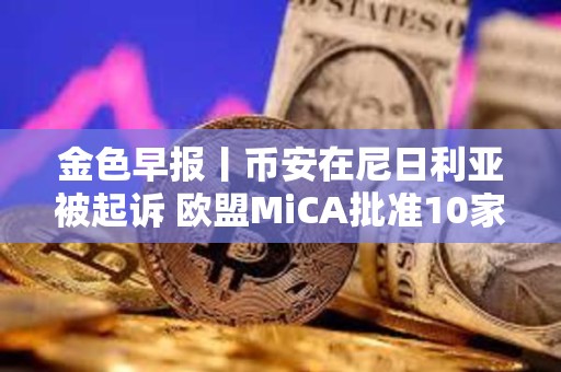 金色早报丨币安在尼日利亚被起诉 欧盟MiCA批准10家稳定币发行商