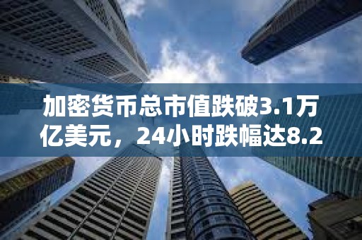 加密货币总市值跌破3.1万亿美元，24小时跌幅达8.2%