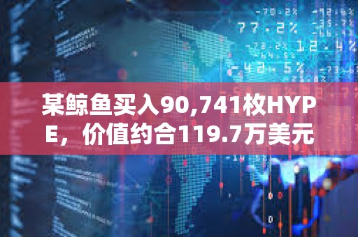 某鲸鱼买入90,741枚HYPE，价值约合119.7万美元