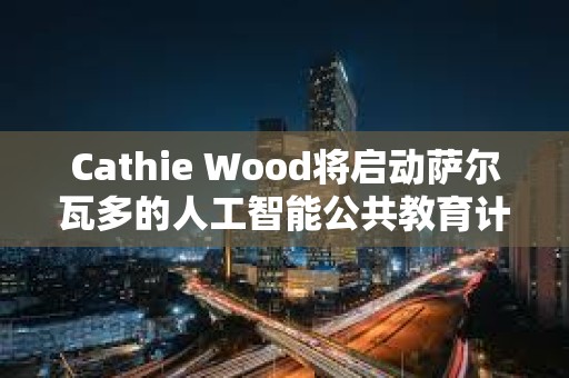 Cathie Wood将启动萨尔瓦多的人工智能公共教育计划